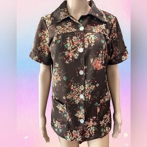 Artist smock handmade poly top w/pockets